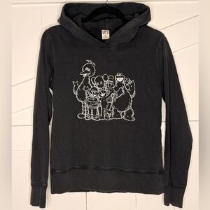 Uniqlo x KAWS Black Hoodie with Sesame Street Graphic